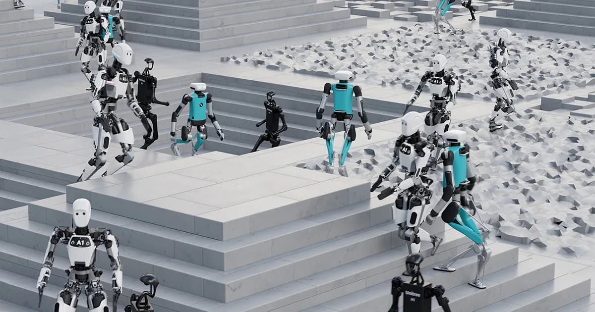 NVIDIA Isaac Simでシミュレーションされるロボット