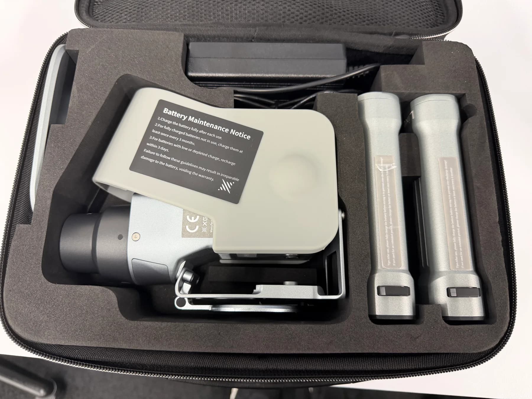 XGRIDS Lixel K2 机身、电池和配件抵达 EmplifAI